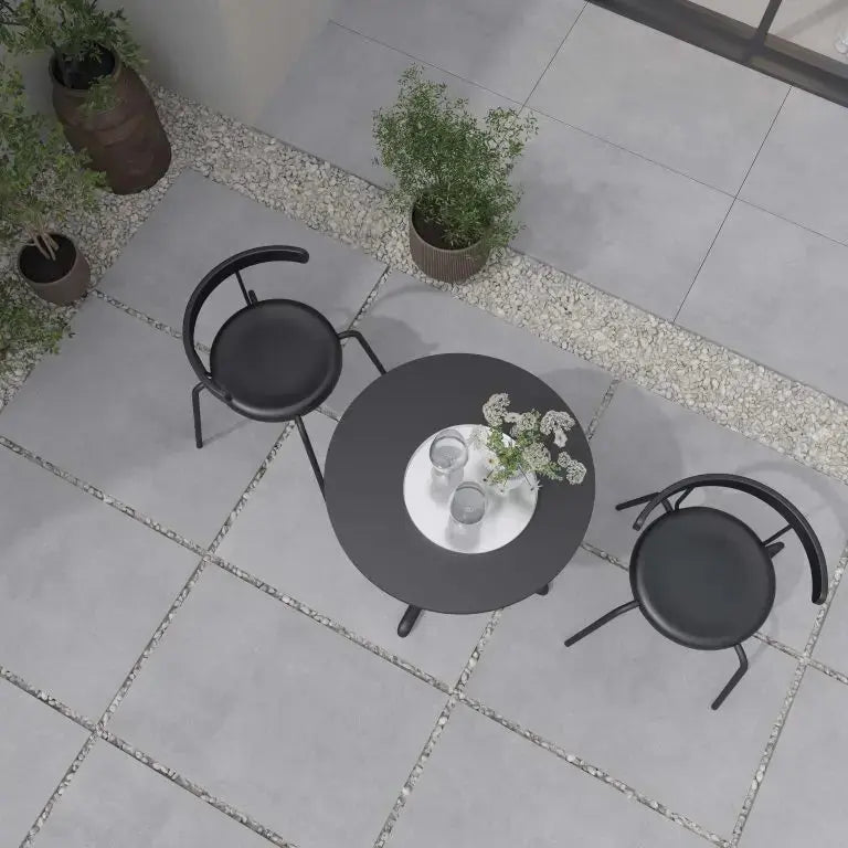 Siman Silver 600x900x20 mm Outdoor Porcelain Tiles Paving £34.99 sq.m -Vivido-tiles-uk