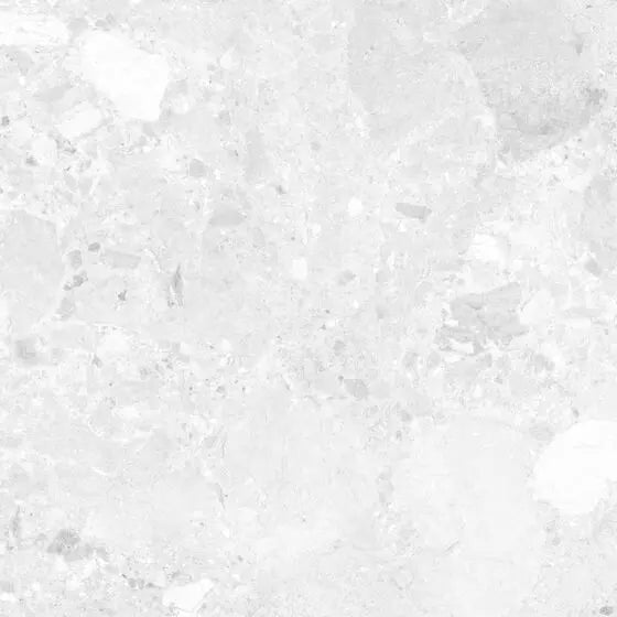 Ama White Terrazzo Porcelain 90X90 cm matt Tile. from £44.99 Vero