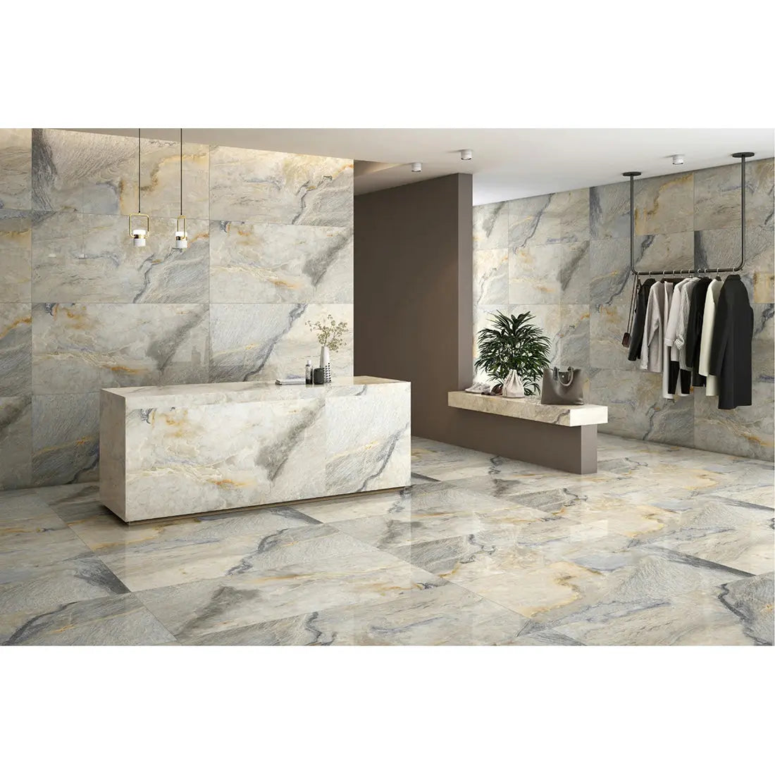 Aniska Polished Porcelain Tiles 60x120 from £26.99 sq.m