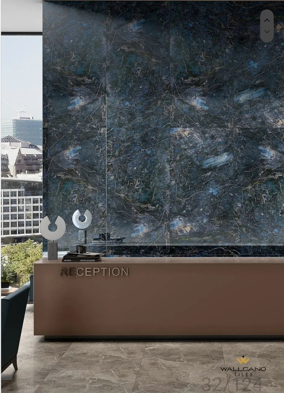 Blue Magic 60x120 cm porcelain GLASS Tiles CANO