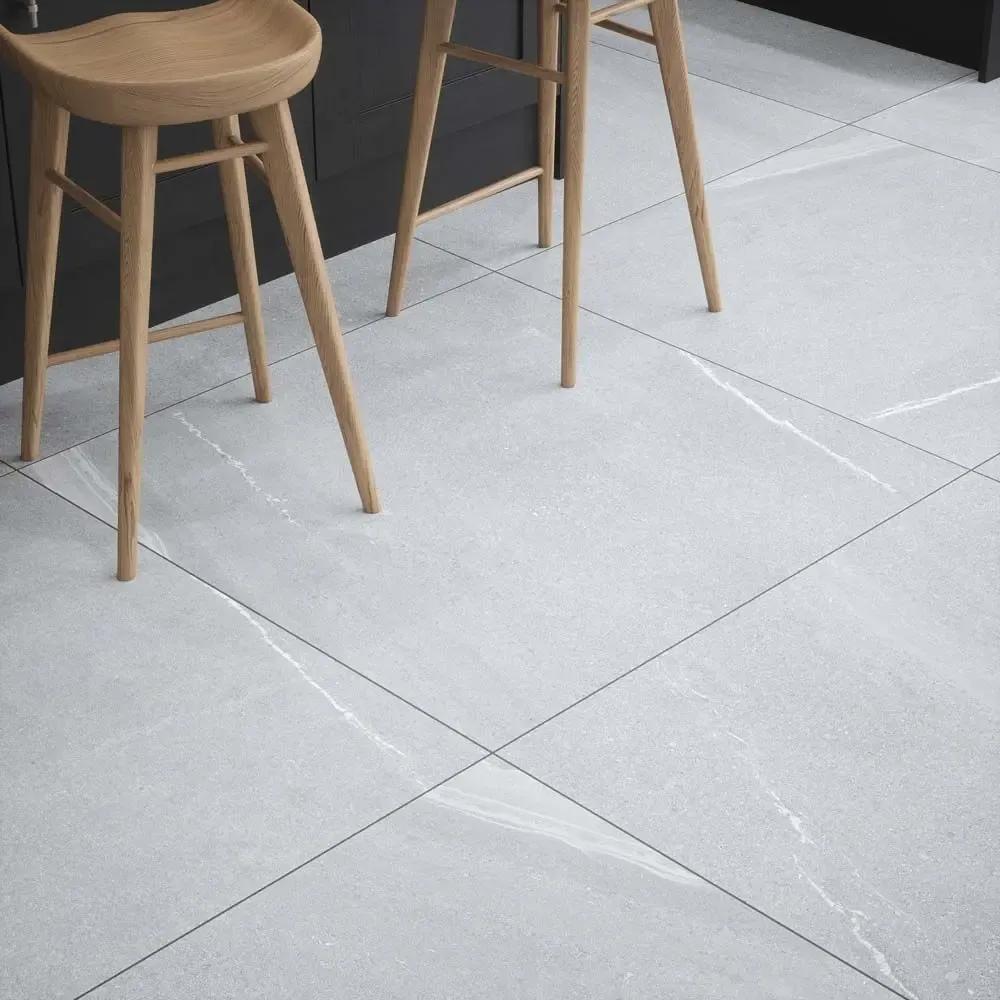 East Grey 100x100 cm marble effect porcelain tiles from £49.99 per sq.m Vero