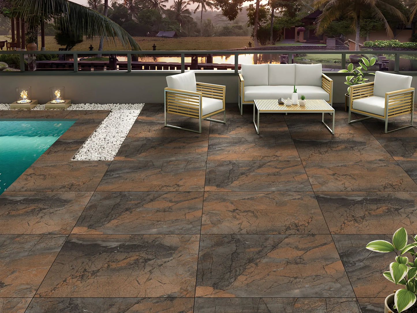 Fresco Wood 60x90x2 cm Outdoor Porcelain Tiles Paving from £29.99 sq.m - Vivido Tiles