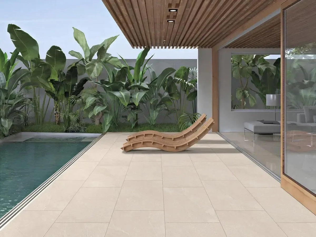 Getafe Beige 600x900x20 mm Outdoor Porcelain Tiles Paving slabs ONLY £27.99 sq.m vivido-tiles-yorkshire