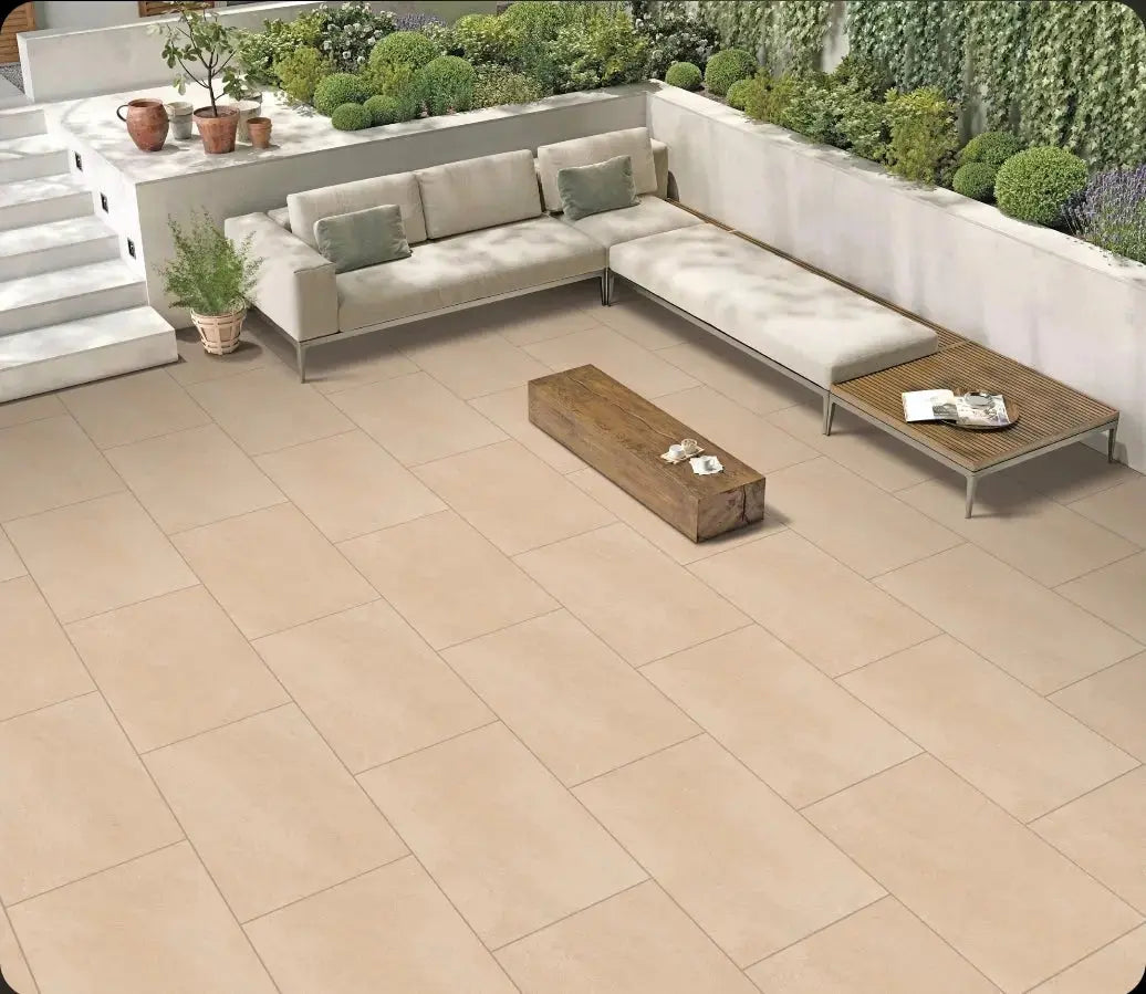 HS Beige 600x900x20 mm Outdoor Porcelain Tiles Paving slabs ONLY £25.99 sq.m Vivido Tiles Harrogate