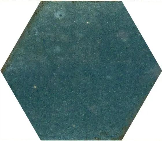 Hope Blue Hexagon Gloss Ceramic Wall 150x173 mm - £49.99 sq.m Vero