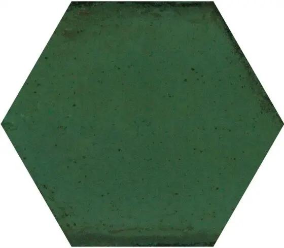 Hope Green Hexagon Gloss Ceramic Wall 150x173 mm - £49.99 sq.m Vero