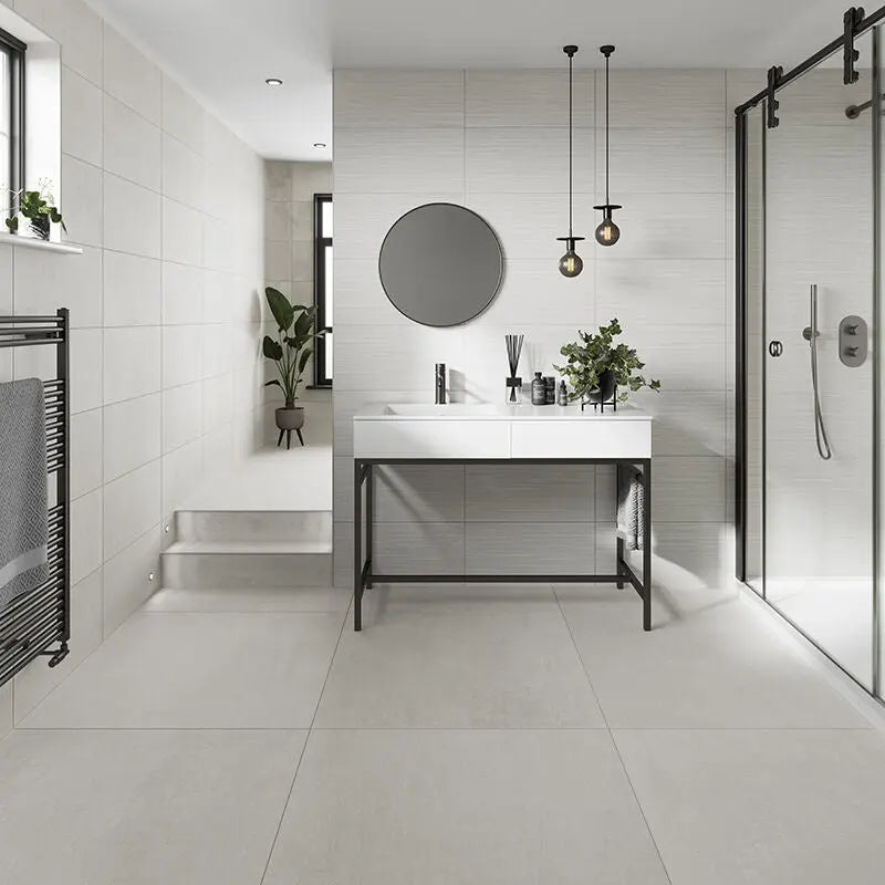 ITALIAN Loft White 80x80 cm Wall&Floor Porcelain Tiles £59.99 sq.m Vero
