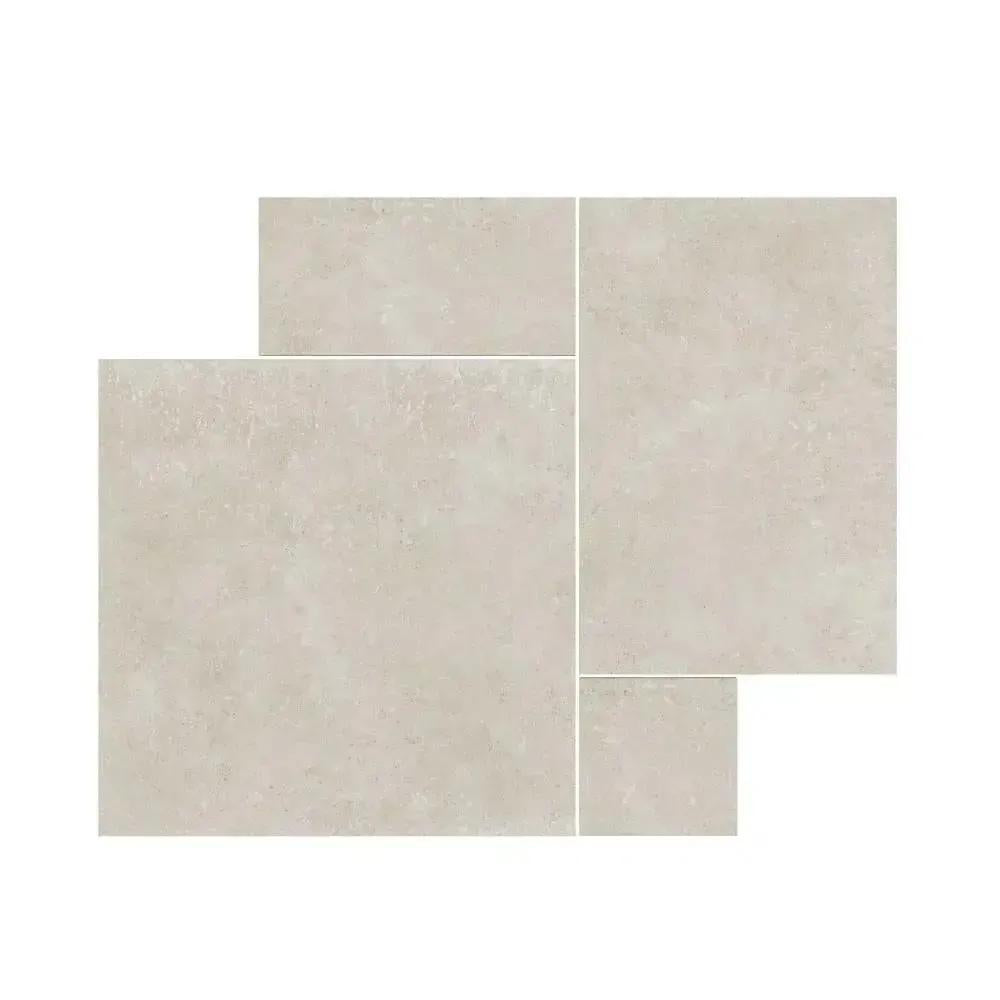ITALIAN Luciana Chalk Matt Glazed Porcelain Modular Opus Pack 1.42m2 £79 vivido-tiles-uk