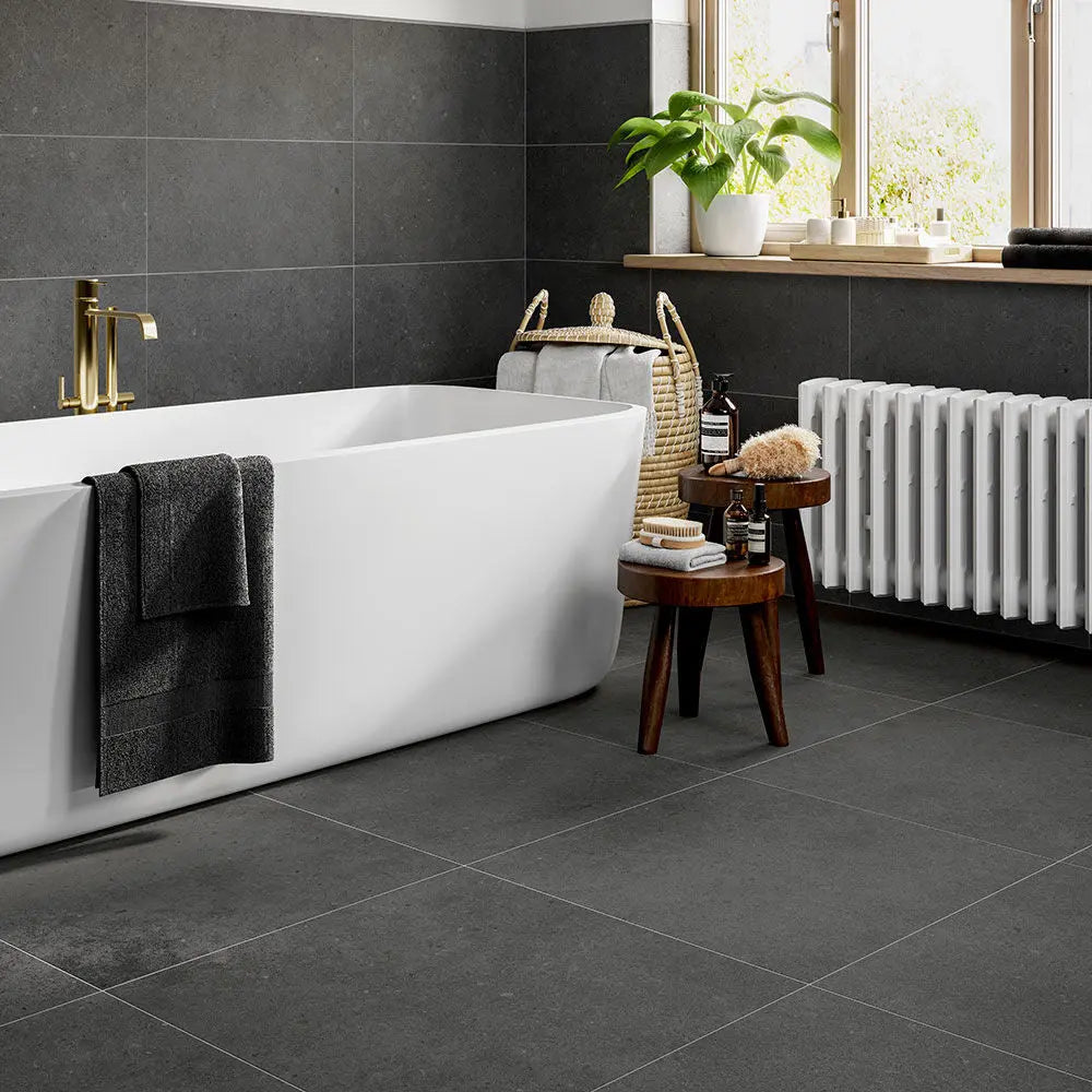 ITALIAN Siena Dark Grey 60x60 cm Wall&Floor Porcelain Tiles £49.99 sq.m Vero