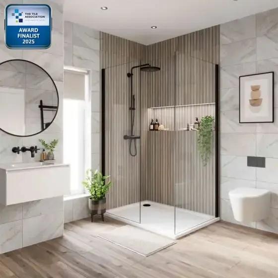 Kin dark oak Wood Effect Tiles 60x120 cm - 9mm Matt Indoor Floor & Wall Tiles £44.99/m² vivido-tiles-uk