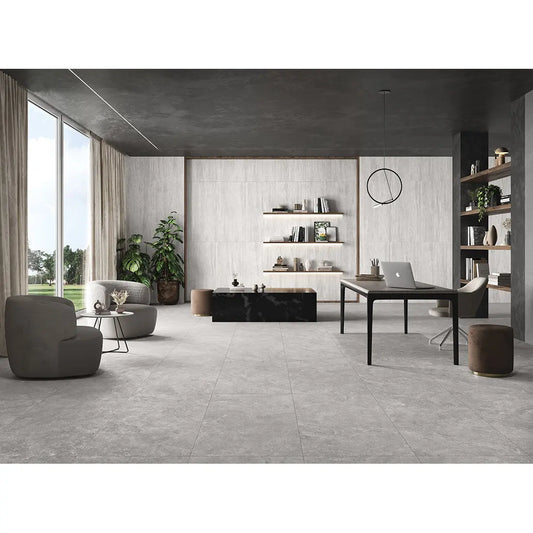 Myst 60x120 cm Bianco Matt vein cut Porcelain Tiles from £24.99 sq.m