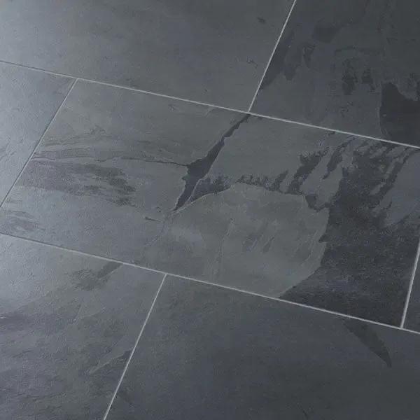Natural stone Raven Black cleft slate tiles Vivido Tiles