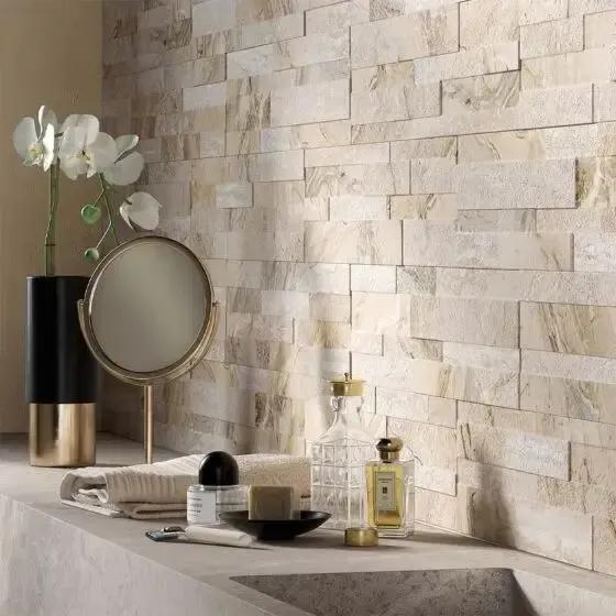 Oswald Beige Split Face Matt Porcelain Wall 150x610 mm Porcelain feature wall tiles £59.99 sq.m Vivido-tiles-harrogate