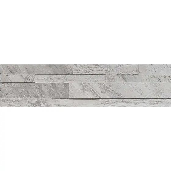 Oswald Grey Split Face Matt Porcelain Wall 150x610 mm Porcelain feature wall tiles £59.99 sq.m Vero