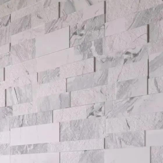 Oswald White Split Face Matt Porcelain Wall 150x610 mm Porcelain feature wall tiles £59.99 sq.m Vivido-tiles-harrogate