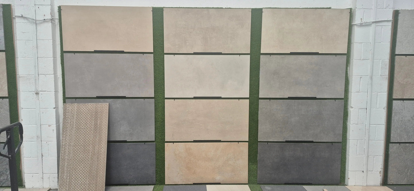 PALLET of 450x900x20mm Grey Wood Effect Outdoor Porcelain Tiles Paving £34.00 sq.m Qua