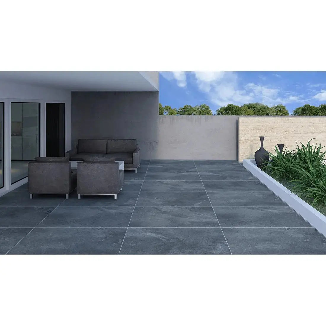Sugar Rock Grey 600x1200x20mm Outdoor Porcelain Paving £36.00 sq.m Vivido tiles Harrogate