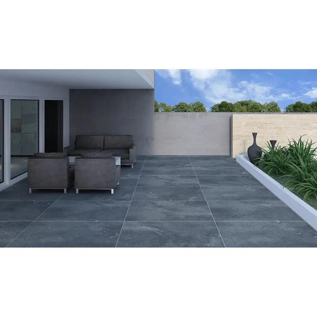Sugar Rock Grey 600x1200x20mm Outdoor Porcelain Paving £36.00 sq.m Vivido tiles Harrogate