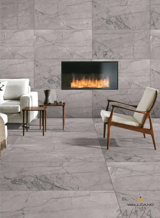 Rome Grey 60x120 cm 9 mm Matt Porcelain Tiles £24.99 CANO