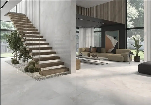 ONIX WHITE  60 x 120 cm 10 mm Full Polished Porcelain Tile from £36.99 sq.m IMP
