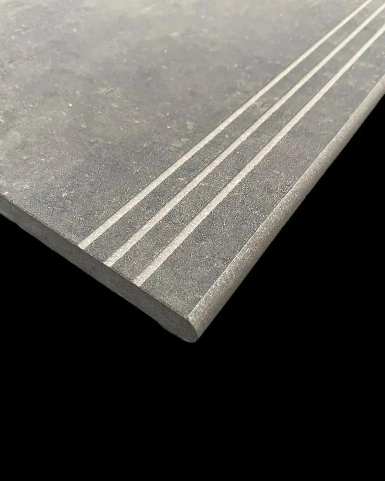 Siman Black Bullnose 300x1200x20 mm Outdoor Porcelain Tile £45.00 each TS