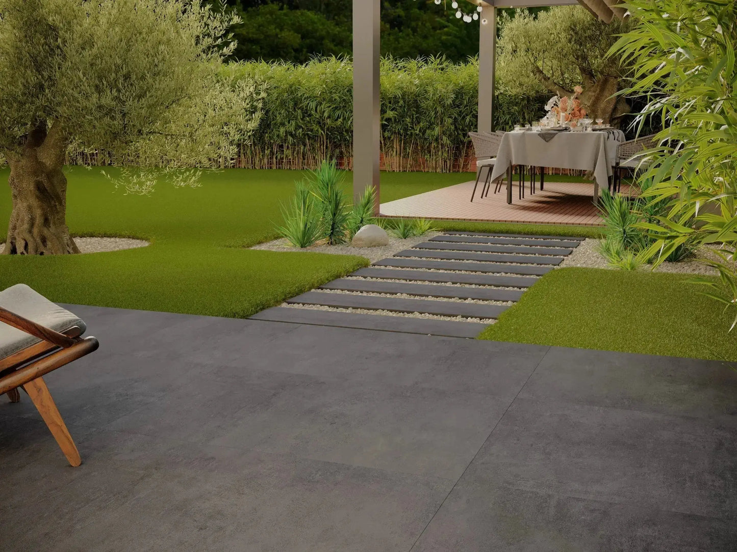 Siman Anthracite x 120 cm Concrete effect Outdoor Porcelain Tile from £38.99 sq.m vivido-tiles-harrogate