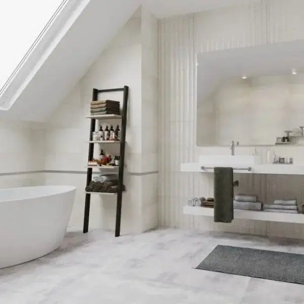 Anti Slip ( Slip stop) Lucky Grey 60x120 cm Matt Porcelain Tile from £24.99 sq.m Vivido Tiles Uk