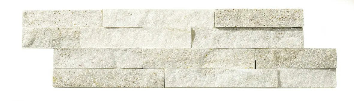 Splitface Oyster Sparke Natural stone cladding 10x36 cm feature wall tiles from £88.00 sq.m Vero