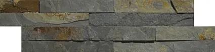Splitface multi colour matt Natural stone 10x36 cm feature wall tiles from £58.00 sq.m Vero