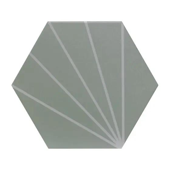 Sunburst Mint Matt Glazed Porcelain W&F 232x267mm £49.99 sq.m Vero