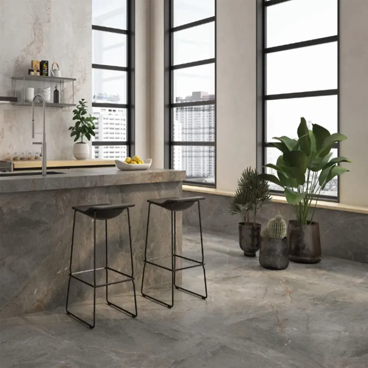 Toscan Griege 60x120 cm Matt Porcelain Tiles from £35.99 sq.m IMP