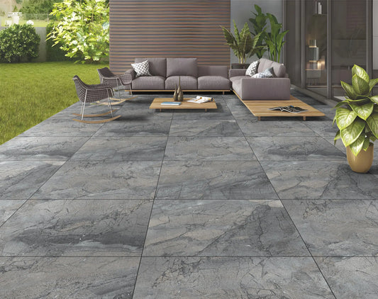 Toscana Anthracite 60x90x2 cm Outdoor Porcelain Tiles