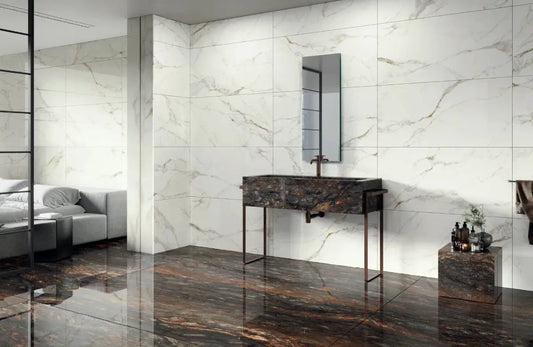 VAL GOLD 60x120 cm, Matt Porcelain Tiles from £26.99 sq.m - Vivido Tiles