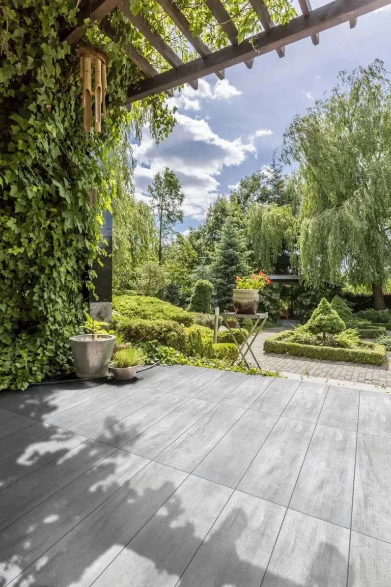Anti Slip Jungle Wood Silver 300x1200x20 mm Outdoor Porcelain Tiles from £38.40 DS