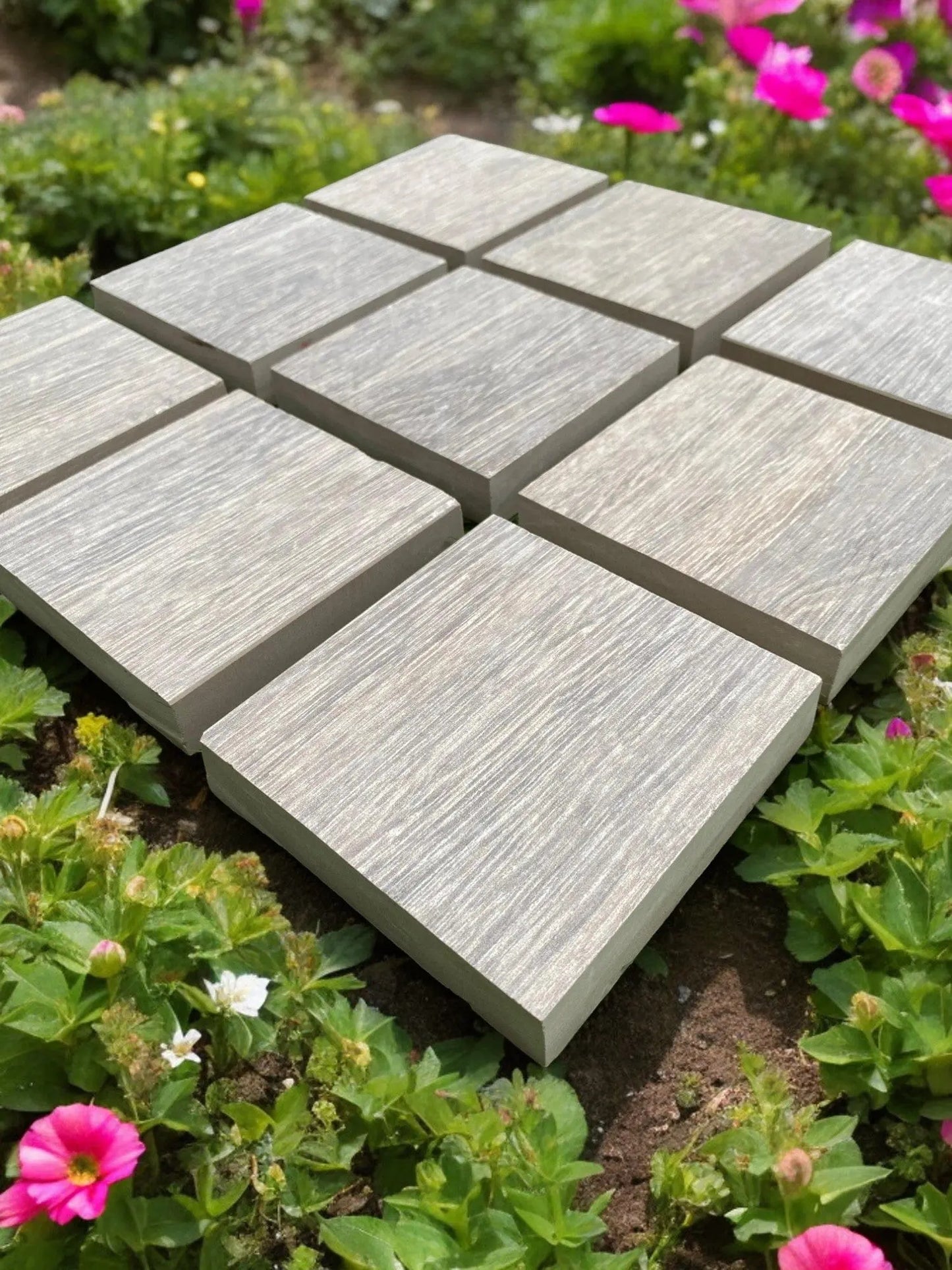 Qurush Beech 100x100x20mm Outdoor Porcelain Paving (25 pieces set) Bien
