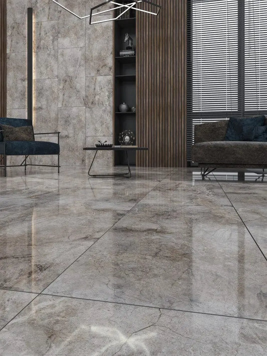 Martins Dark Marble effect 60 x 120 cm Polished Porcelain Tile fron £27.99 sq.m Bien