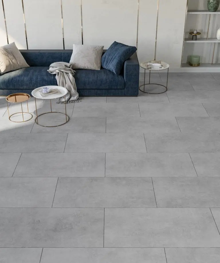 Siman Black 80x80 cm Concrete effect 80x80x cm Porcelain Tile from £25.99 sq.m Bien