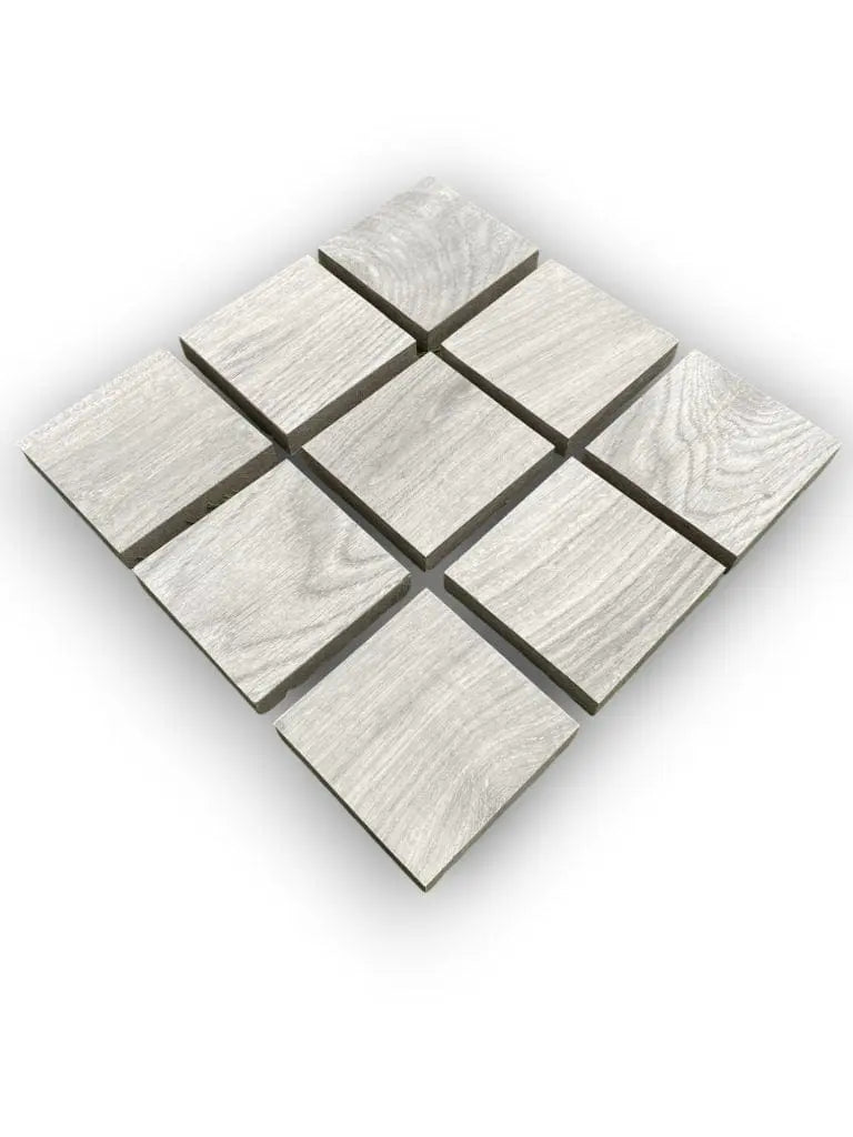 Anti Slip Jungle Wood Silver 100x100x20mm Outdoor Porcelain Paving (25 pieces set) Bien