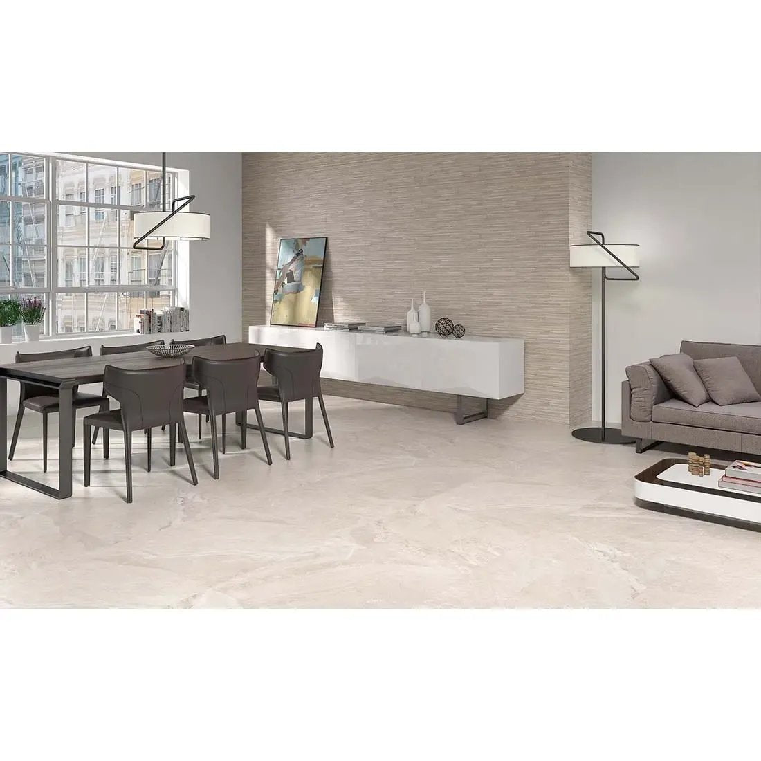 Alaba Beige Carving 30x60 cm Matt Porcelain Tile. from £19.99 sq.m DS
