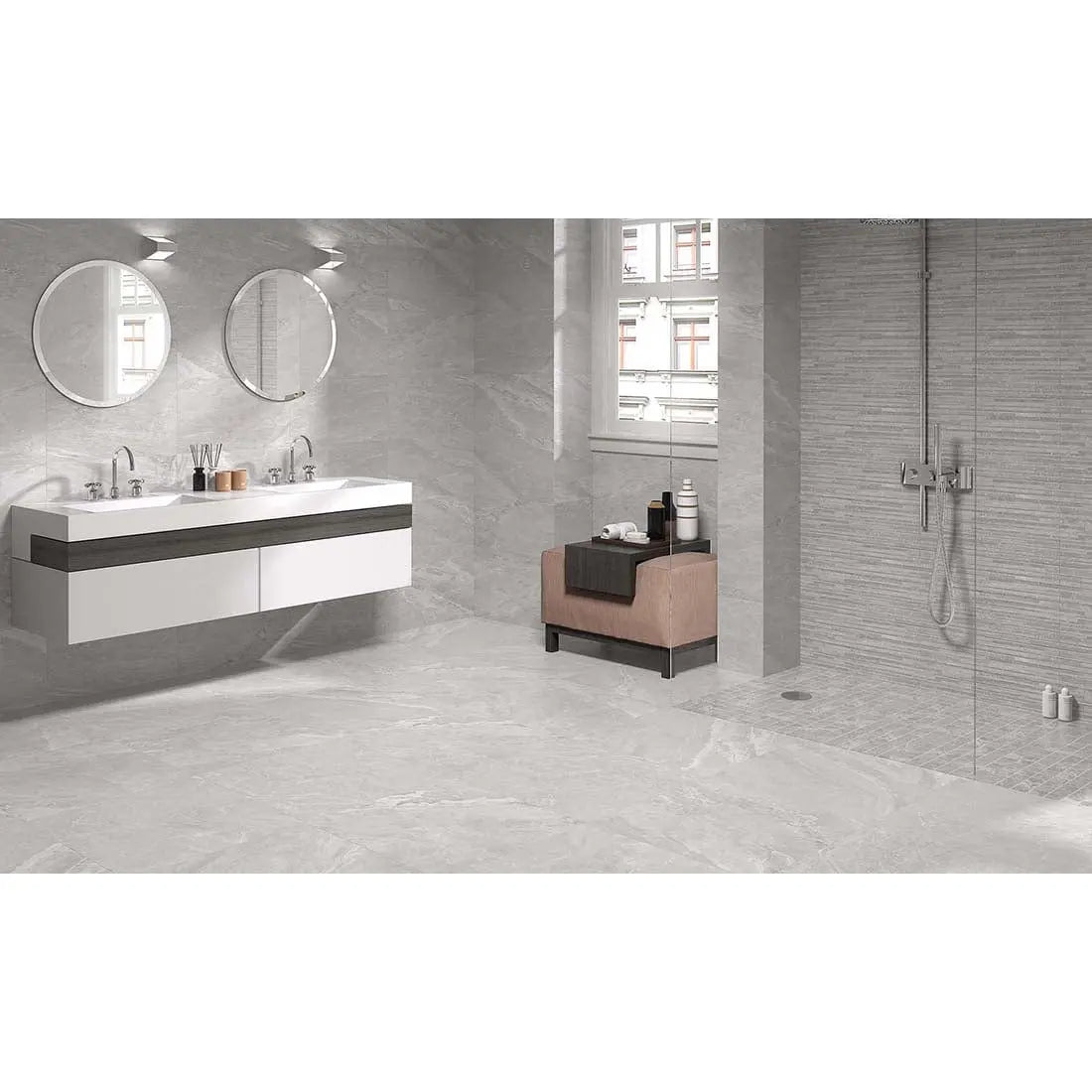 Alaba D.Grey Carving 30x60 cm Matt Porcelain Tile. from £19.99 sq.m Vivido Tiles