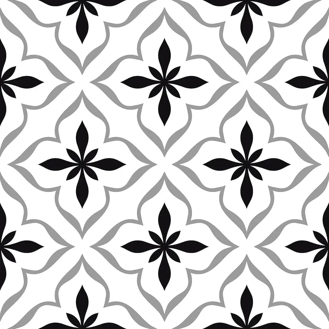 Cube Black Pattern 20x20 Matt Ceramic wall and floor Tile from ONLY £19.99 sq.m DS