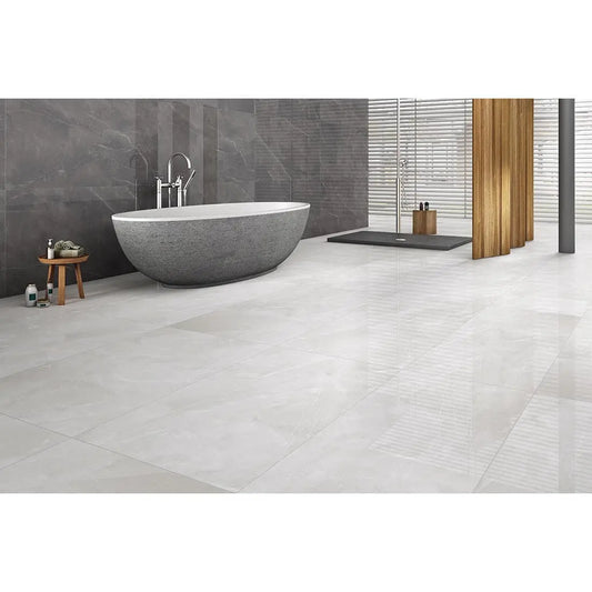 Ariana L. Grey 60x120 cm Polished Porcelain Tiles from £19.99 sq.m DS