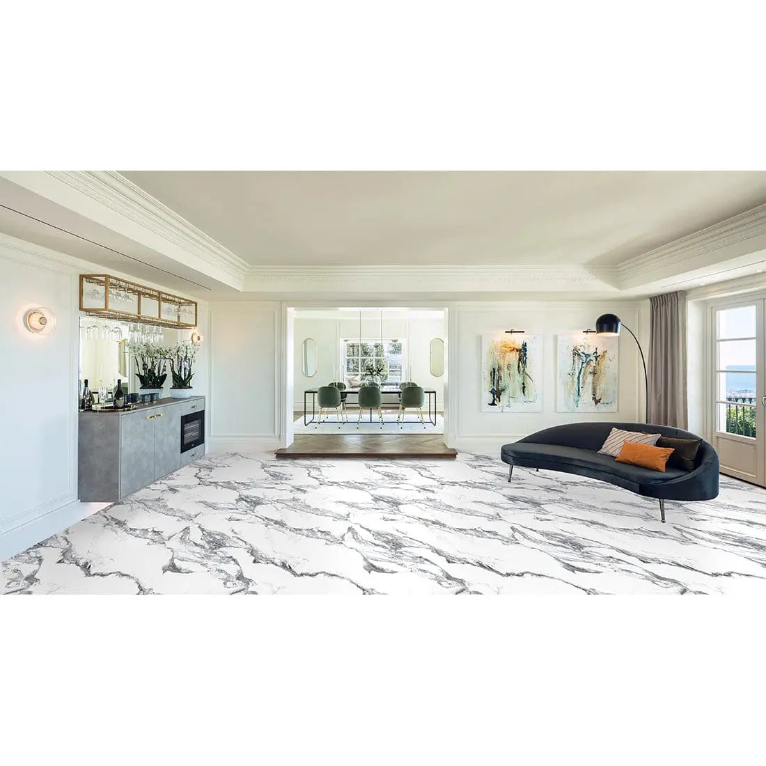 Carrara Borgh 60x120 cm Matt Porcelain Tile from £19.99 DS