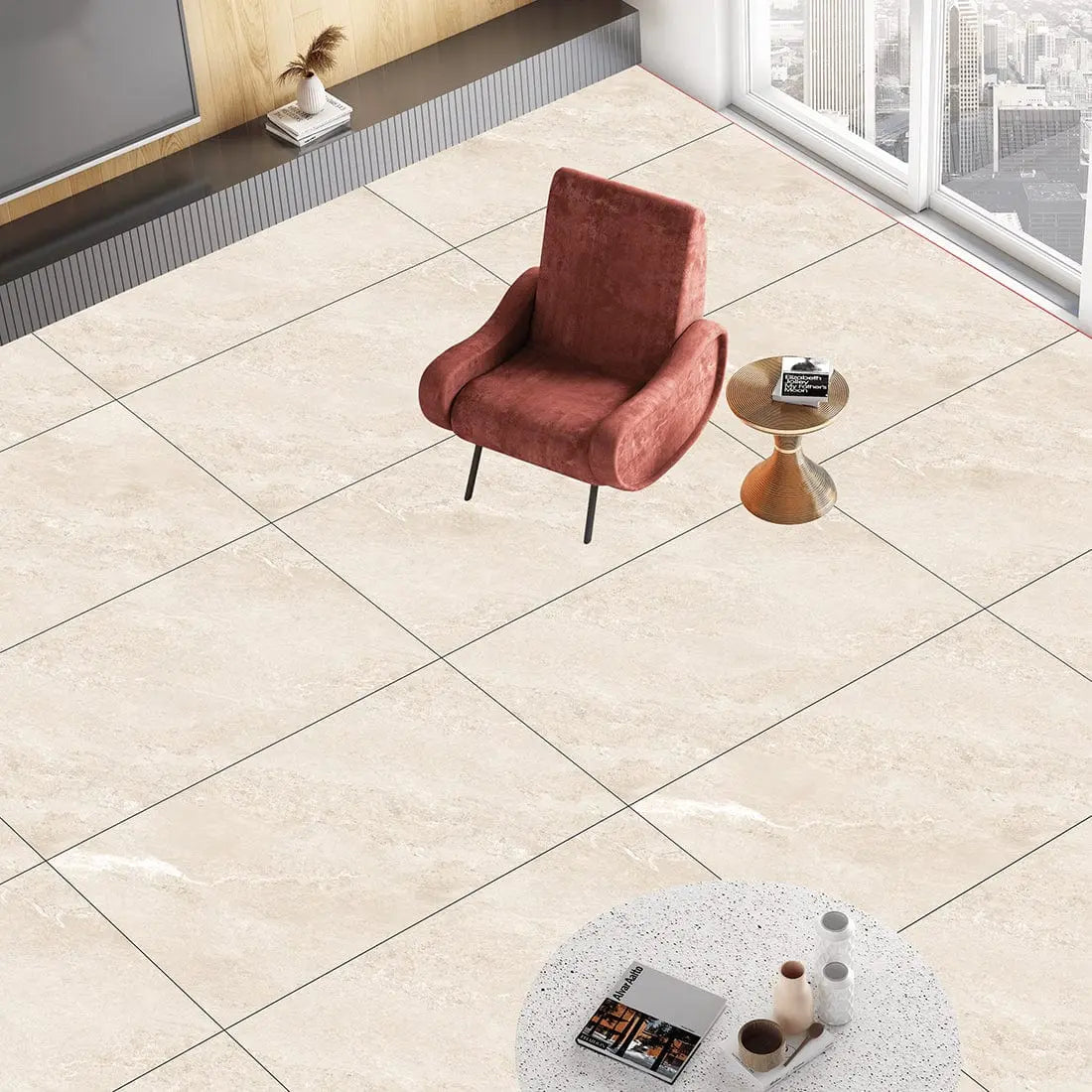 J ROCK Beige 60x120 cm Matt R10 Porcelain from £24.99 sq.m DS