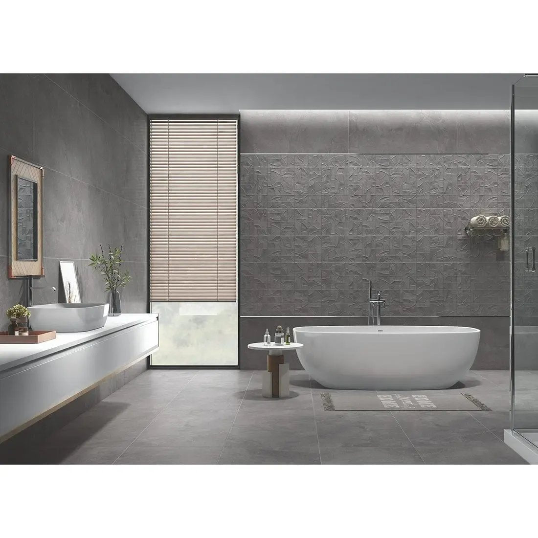 Ross Decor 60x120 cm Matt Silver £35.00 sq.m ds