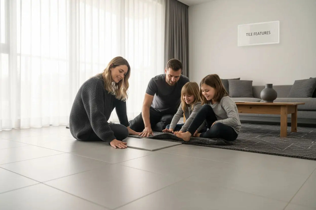porcelain tile living room
