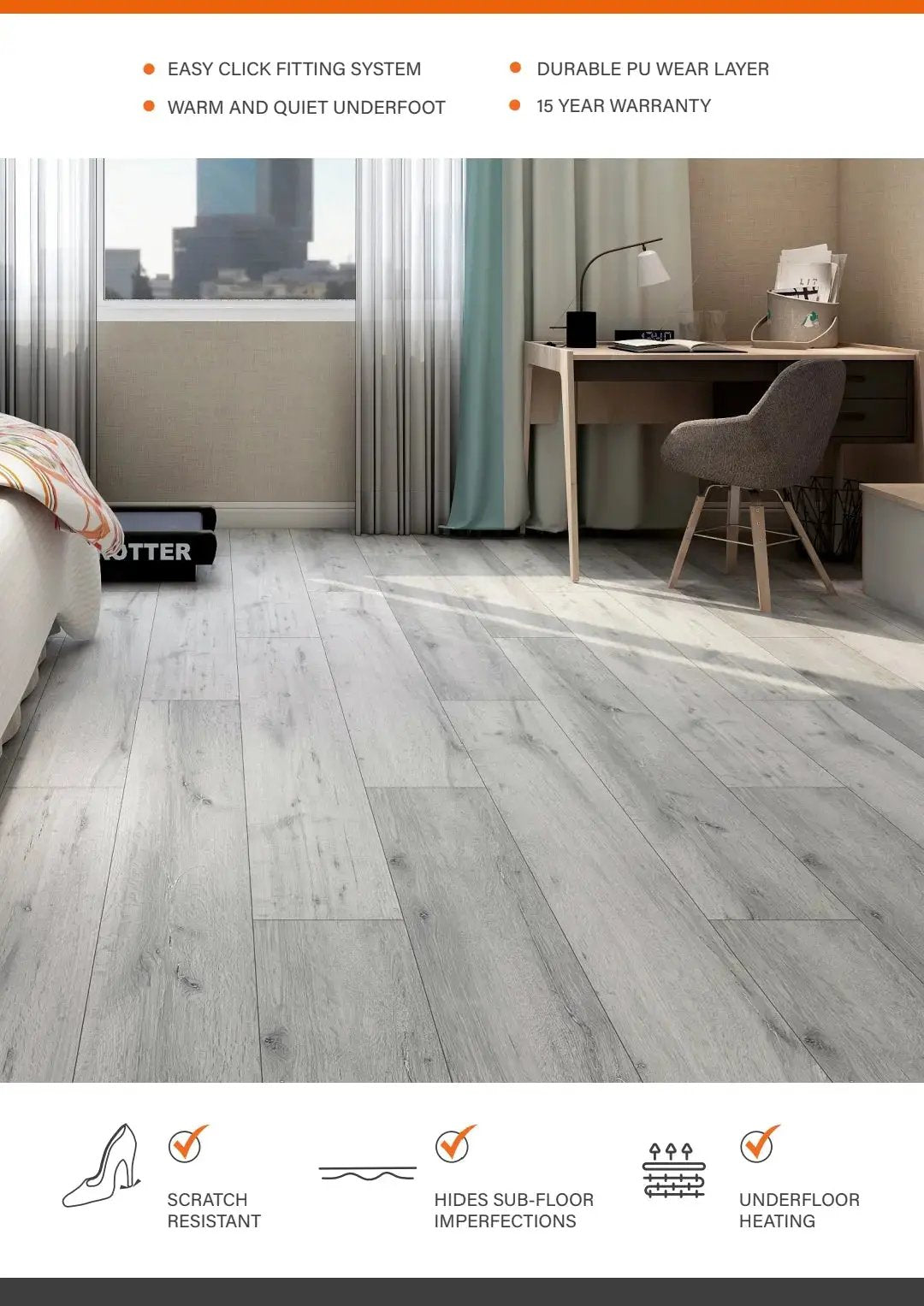 ARC GREY ESTILO HARDCORE SPC Flooring | Plank & Herringbone from £20.70 sq.m - Vivido Tiles