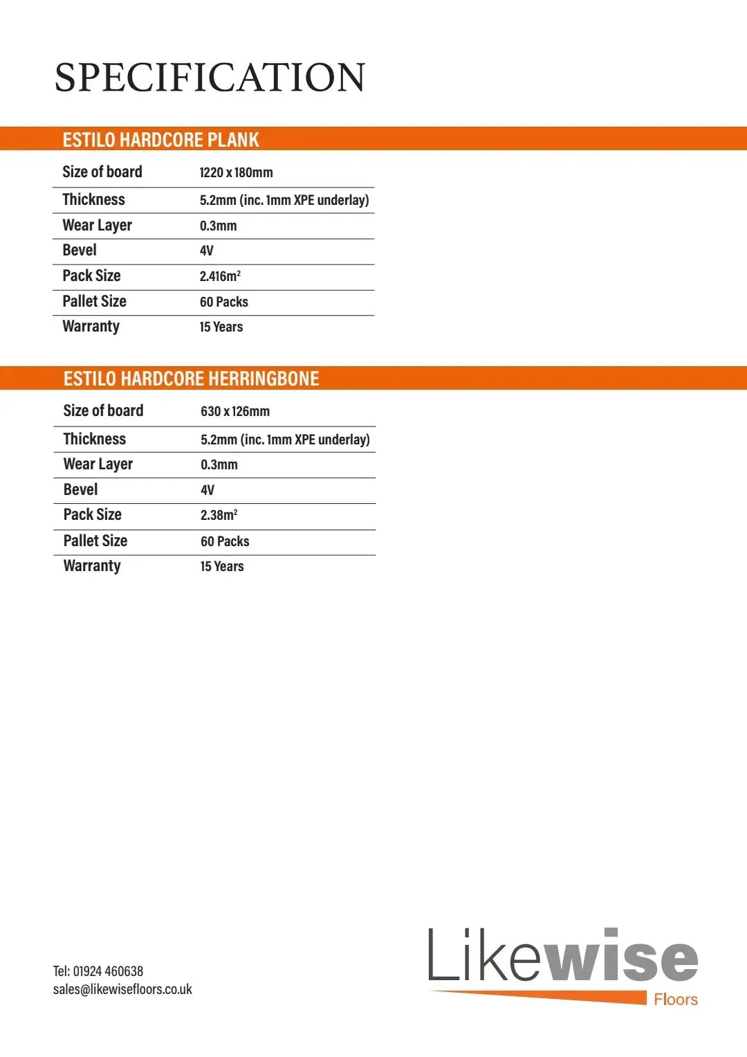 ARC GREY ESTILO HARDCORE SPC Flooring | Plank & Herringbone from £20.70 sq.m - Vivido Tiles