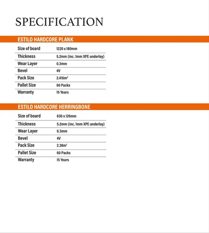 ARC GREY ESTILO HARDCORE SPC Flooring | Plank from £20.70 sq.m Likewise