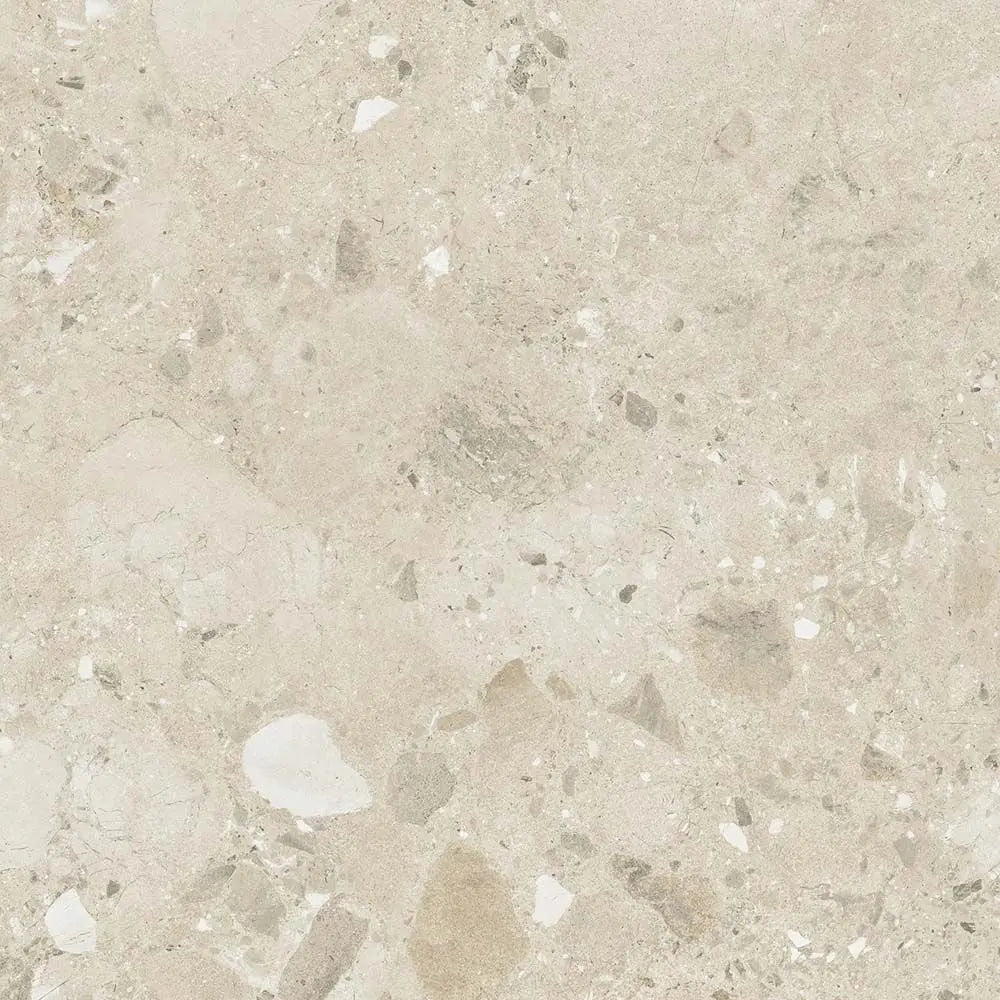 Ama Natural Terrazzo Porcelain 90X90 cm matt Tile. from £44.99 Vero